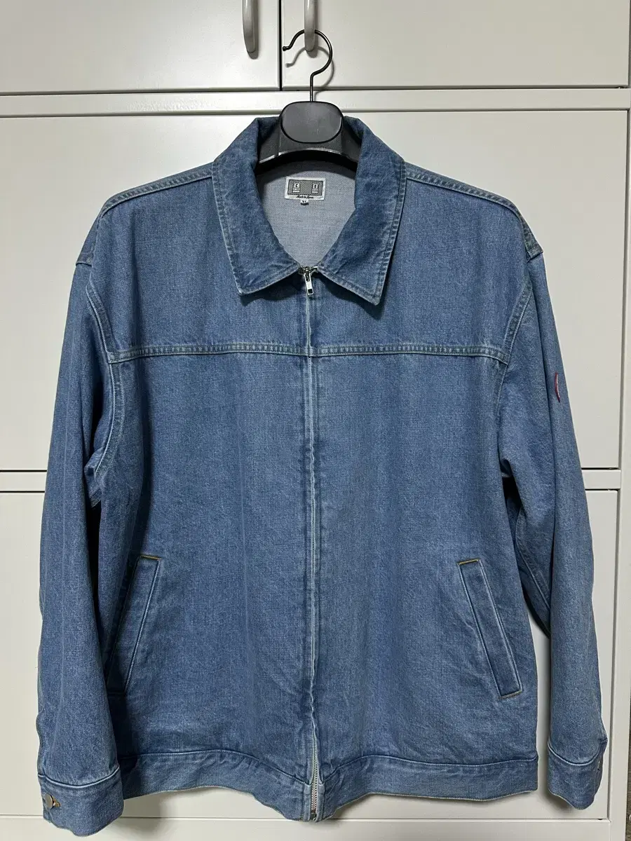 CAB-MT WASHED DENIM ZIP JACKET