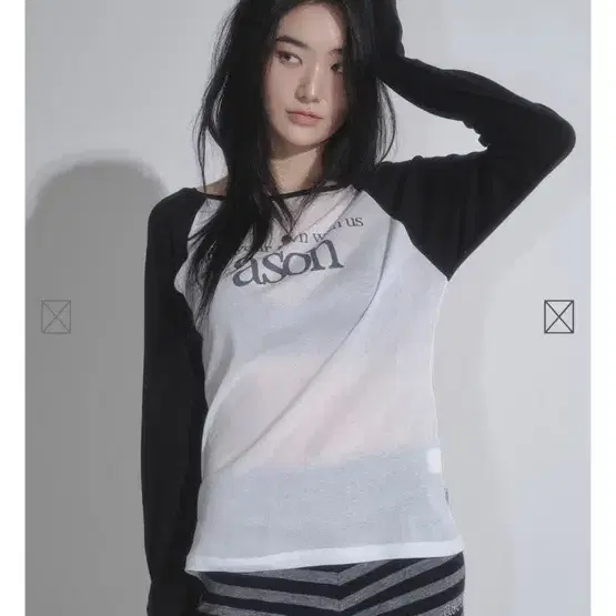 애즈온 SORBET LONG SLEEVE / BLACK