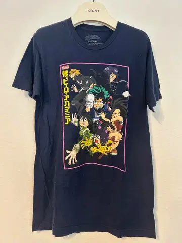 나의 히어로 아카데미아 티셔츠 네이비