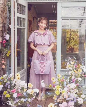 Maison de FLEUR 라푼젤/프릴 핸드 토트백