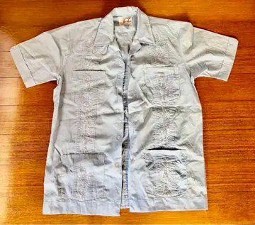 과야베라 쿠바 셔츠 yucateca 라이트 블루 GUAYABERA