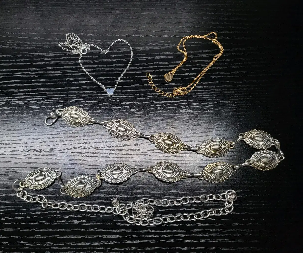 Antique/Bohemian metal chain belt silver