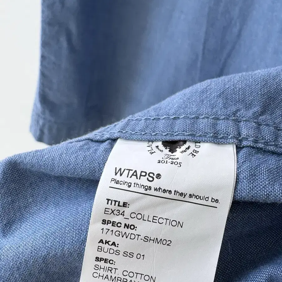 wtaps 17ss 반팔 셔츠