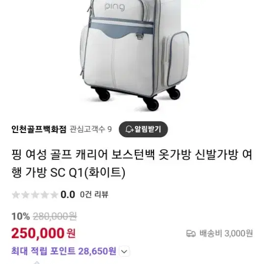 핑 골프보스턴백