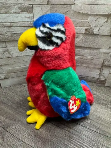 ty Beanie Babies 봉제 인형 앵무새 친구들