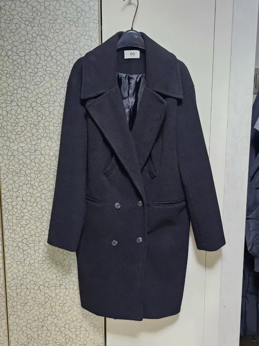 66걸즈 블랙 코트 프리사이즈