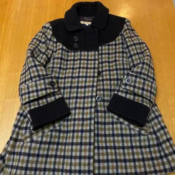 See by Chlo 체크 무늬 피코트 40