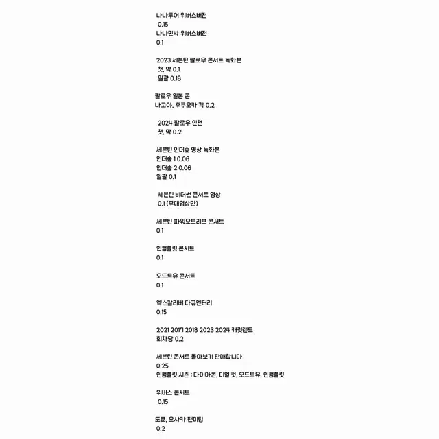 세븐틴 캐럿랜드 2018 2017 2021 2023 2024 일본 녹화본