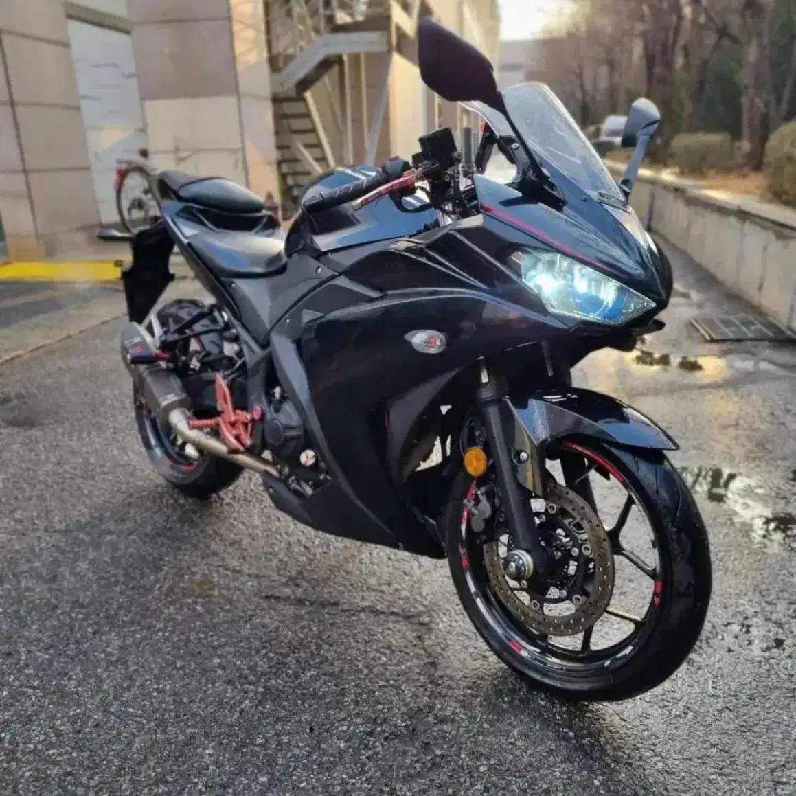 YZF-R3 17년식 아크라포빅 풀배기 구변완료