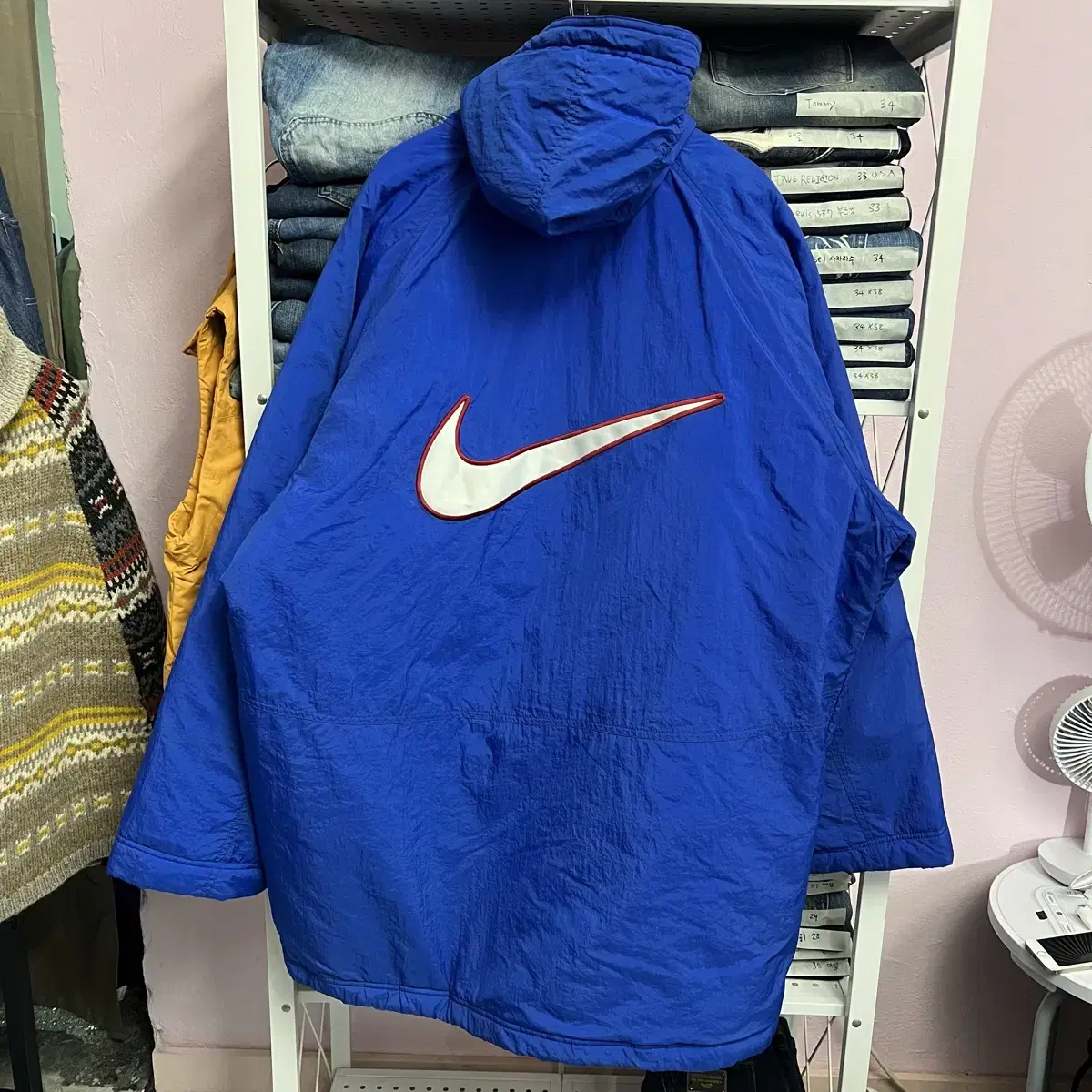 90s Nike 나이키 빅 스우시 벤치파카 XL