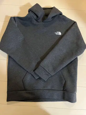 노스페이스 그레이 후드티 후드 부착
