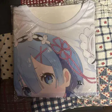 리제로 렘 풀 그래픽 티셔츠