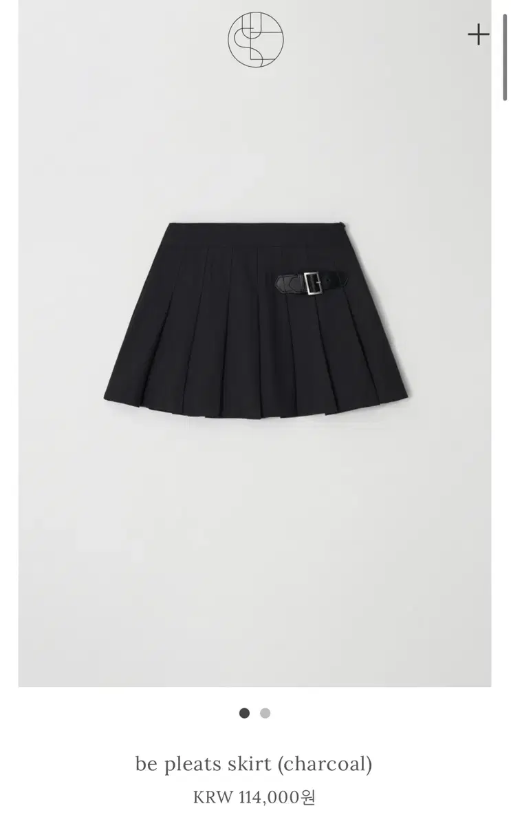 윤슬샵 be pleats skirt 비 플리츠 스커트 차콜 1사이즈