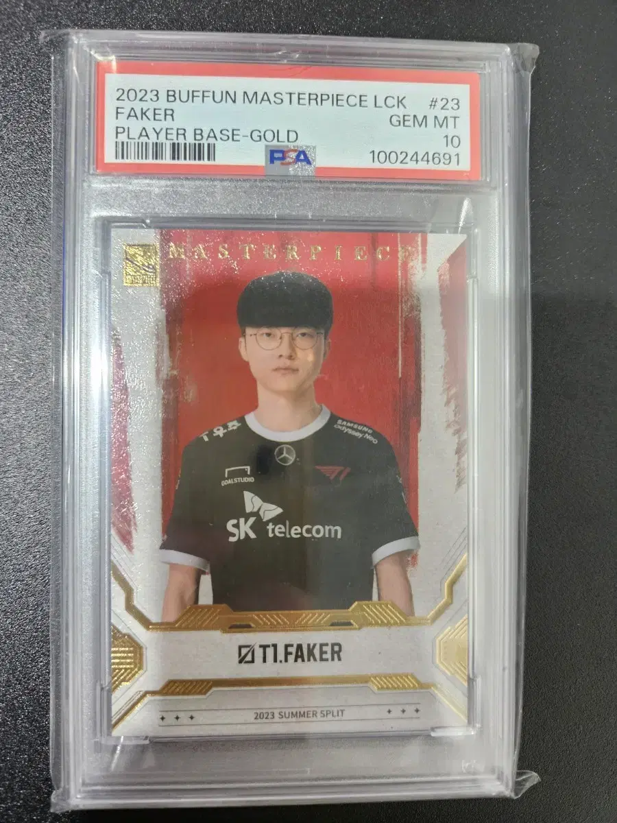 buffun 페이커 faker 15한정 gold 카드 psa10 프사10