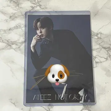 Ateez 친필 사인 유노윤호 NOTOKAY