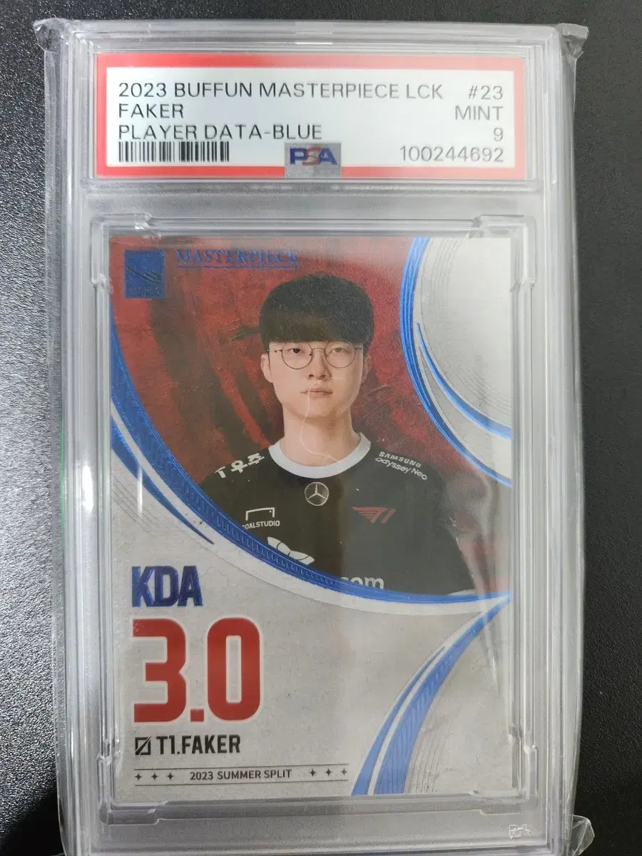 buffun faker 페이커 kda카드 블루 25한정 psa9