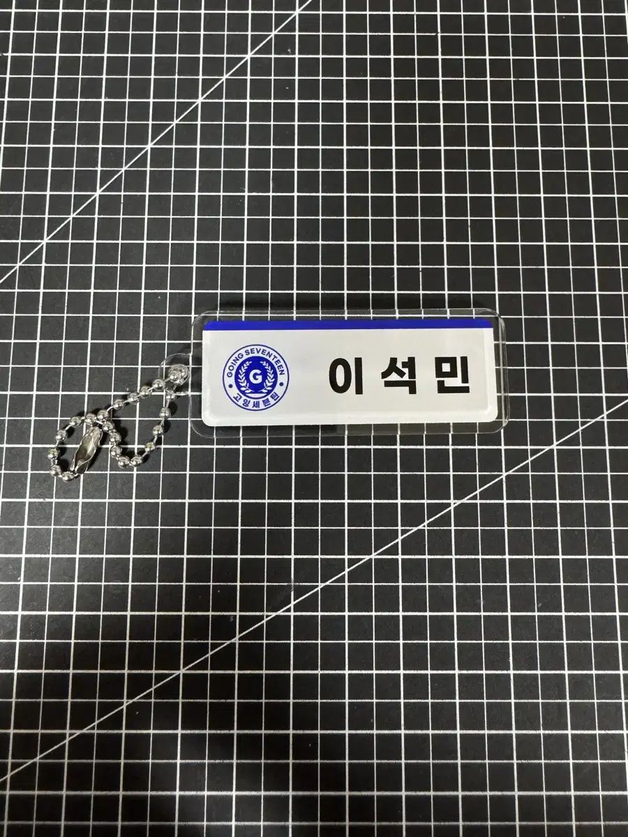 세븐틴 고잉세븐틴 도겸 명찰 키링
