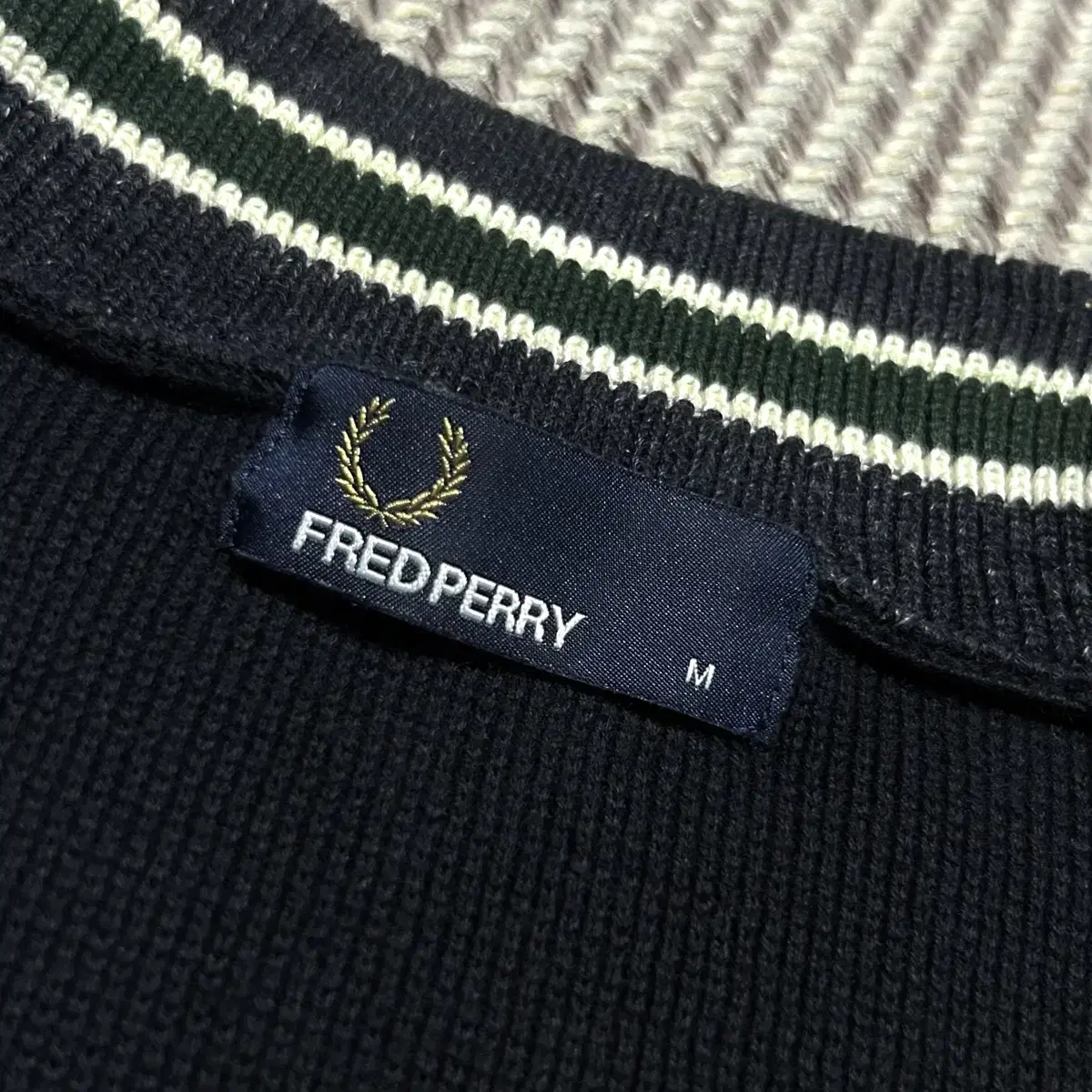 [ M ] Fred perry 프레드페리 블루종 니트 집업