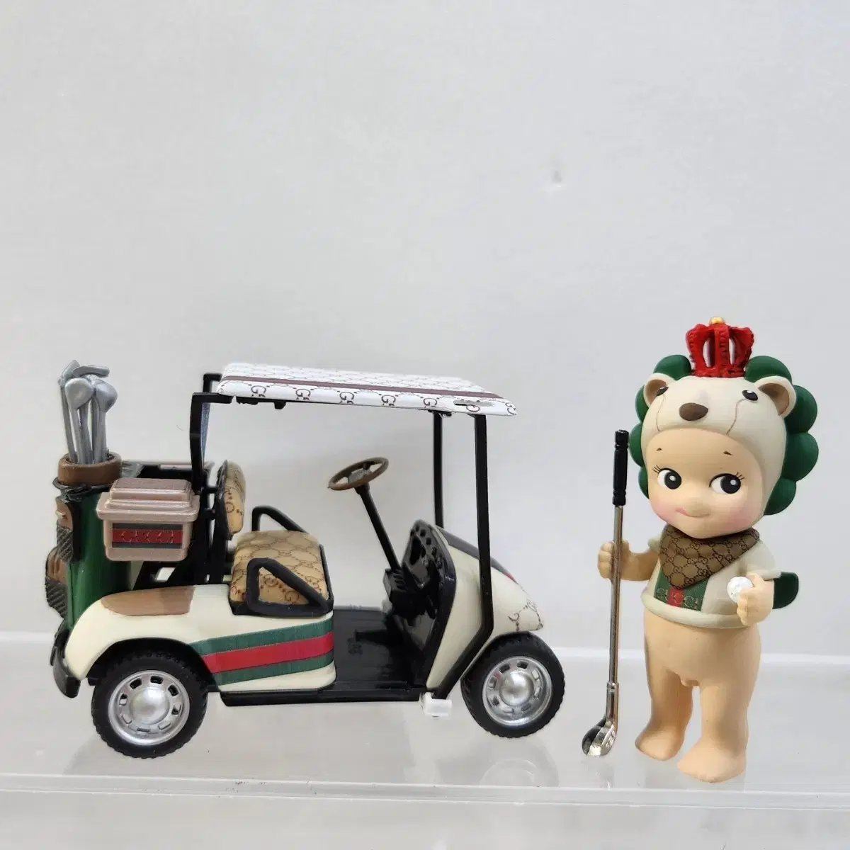 Custom Sony Angel Set with Miniature Golf Cart and Golf Lion