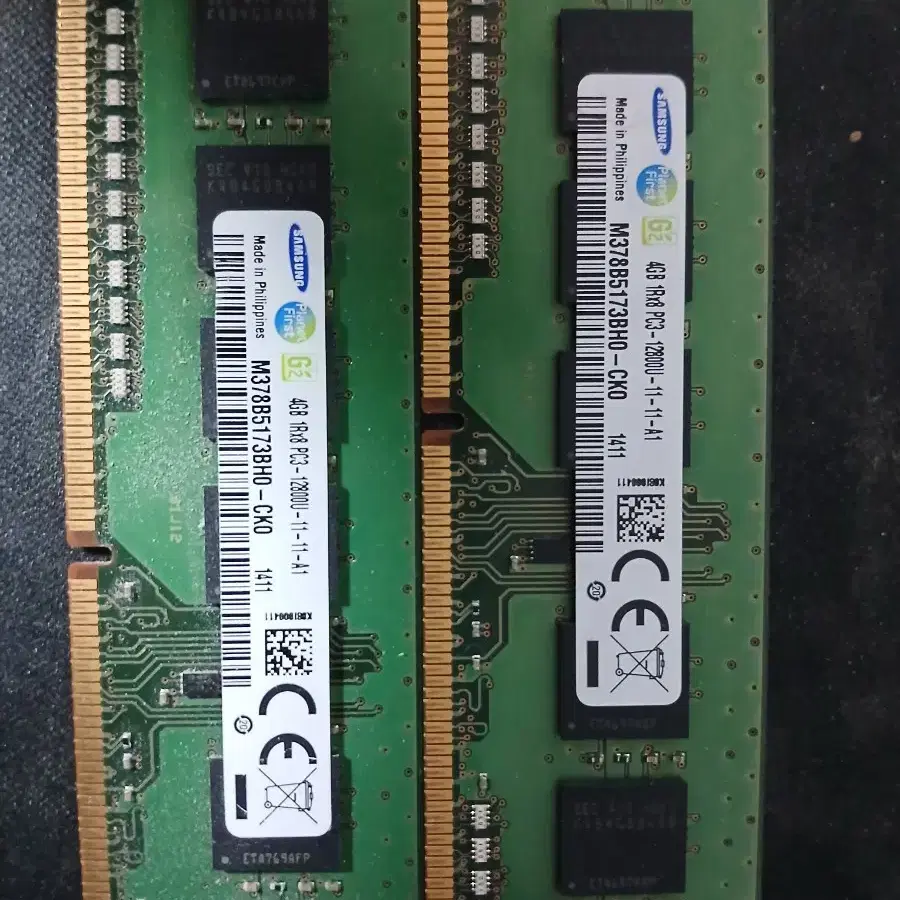 삼성 메모리카드 4gb m378b5173qho-cko 2개 팝니다