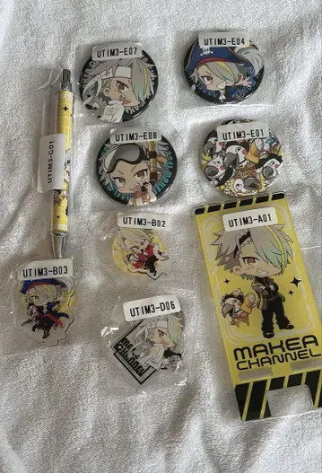 가의 메이카 제일복권 액스 아크릴 스탠드 캔뱃지 볼펜