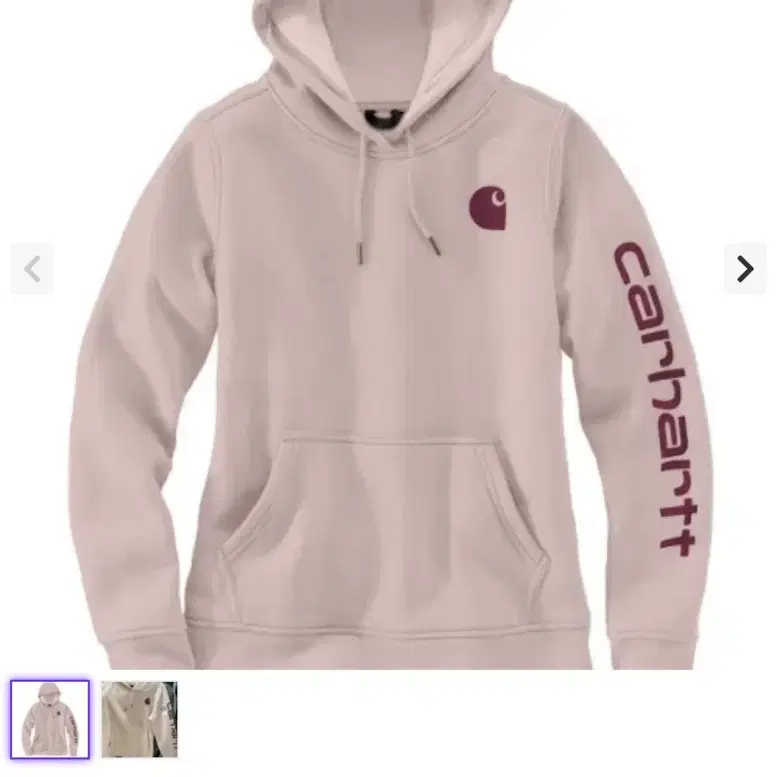 carhartt 칼하트  스몰로고 후드 2XL 부분하자