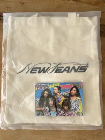 NEWJEANS 토트백 포토 카드 포함