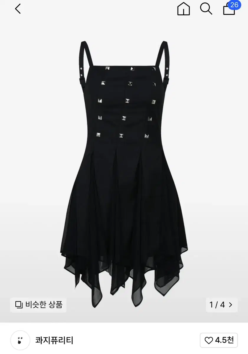 Quaggy's Studded Godet Dress ONEPIECE sell WTS