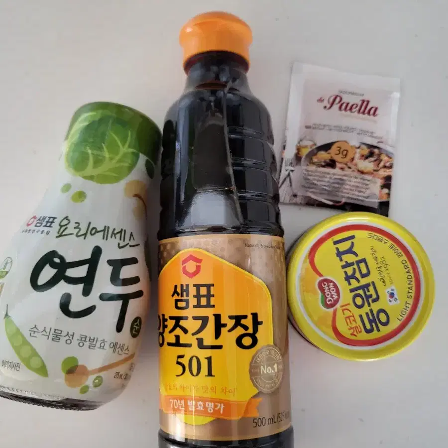 양조간장 501 500ml 요리에센스 연두 320g 파에야 시즈닝 참치