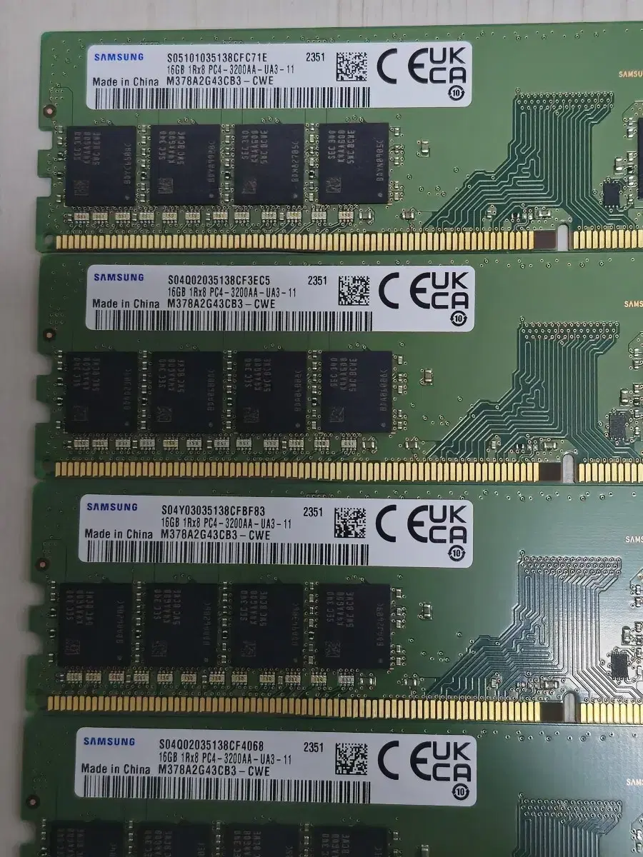 데스크탑 삼성 DDR4 3200 16G 2개(서울)