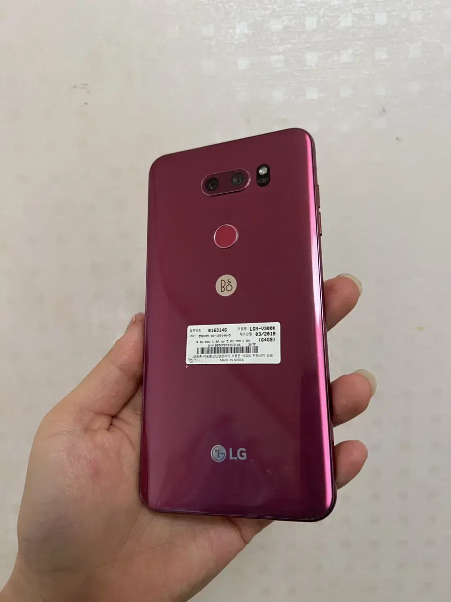 LG V30 레드 64기가 SS급 무잔상 가성비 공기계~!