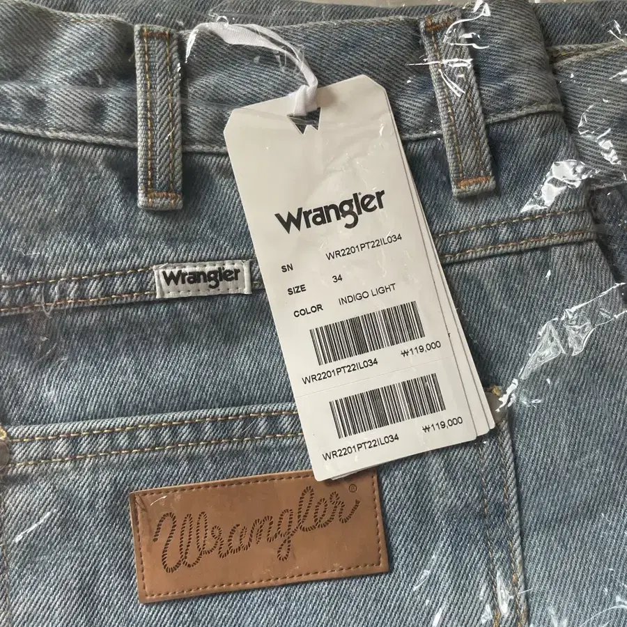 Wrangler Redding jeans 청바지 Indigo Light