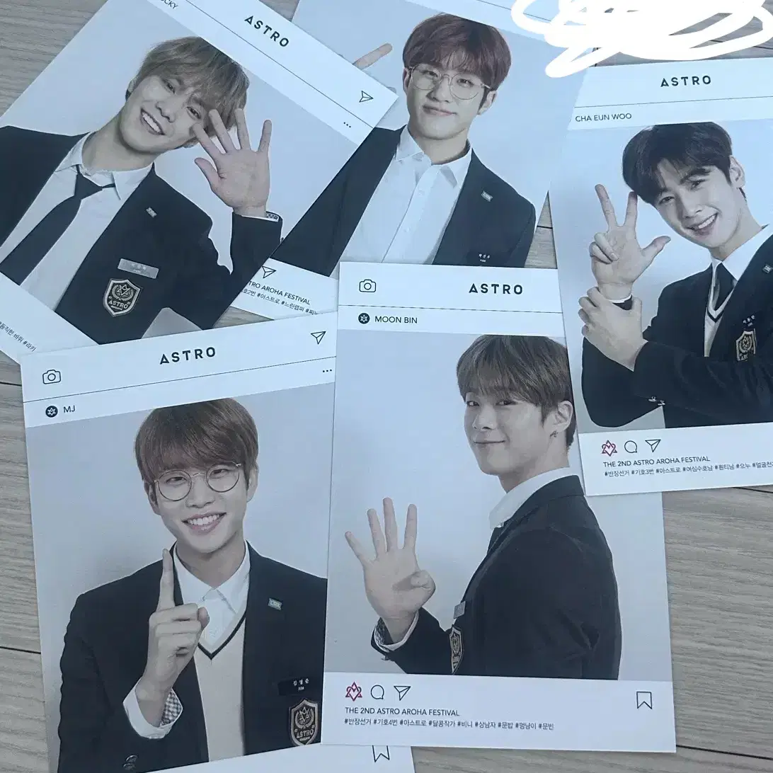 아스트로 2018 AAF postcard set