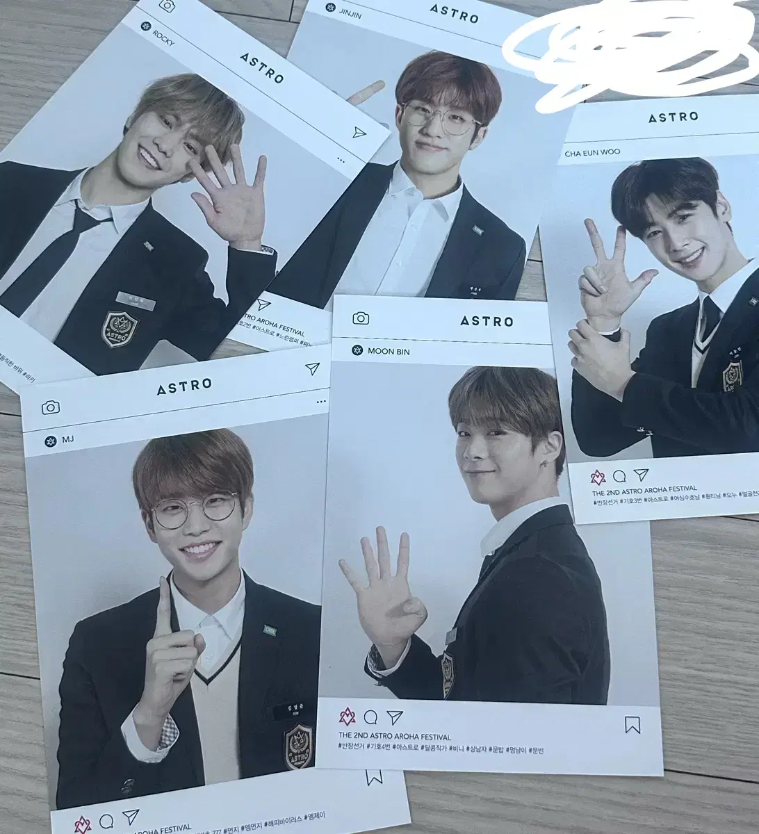 아스트로 2018 AAF postcard set