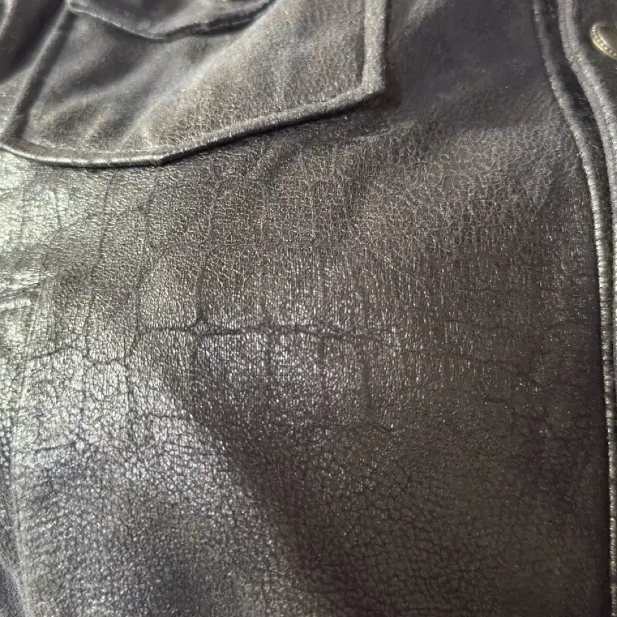 vtg crocodile skin Leather stud jacket