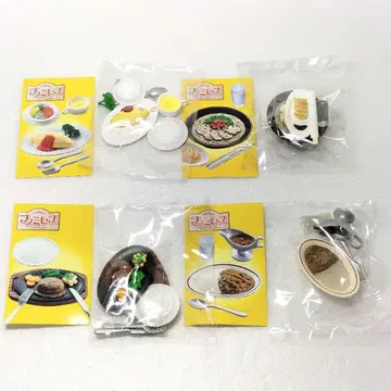 내부 가방 미개봉 리멘트 패밀리 레스토랑 4종 미니어처 피규어 묶음 판매