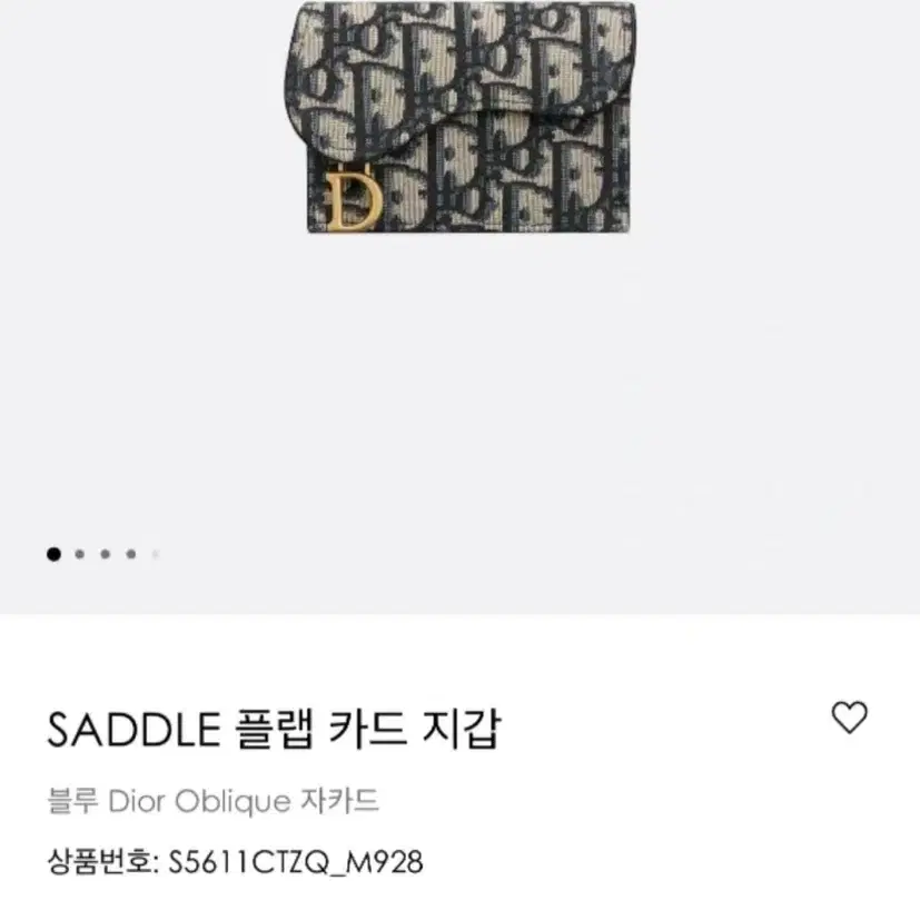 디올 saddle 카드 지갑