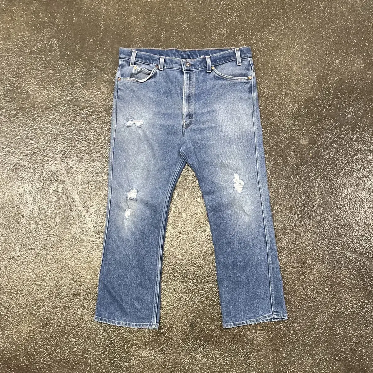 90s USA Levis517 데미지 부츠컷 (37)