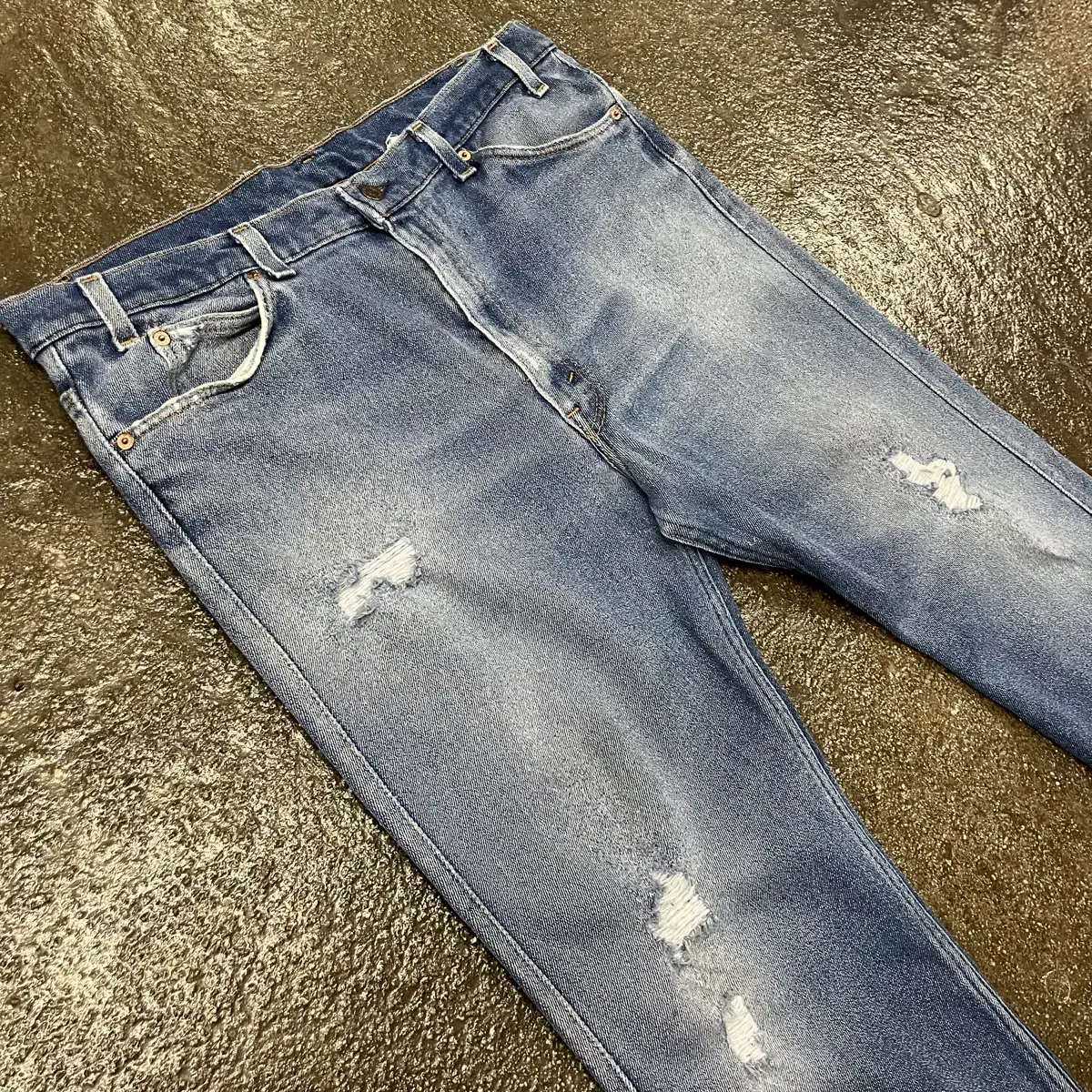 90s USA Levis517 데미지 부츠컷 (37)