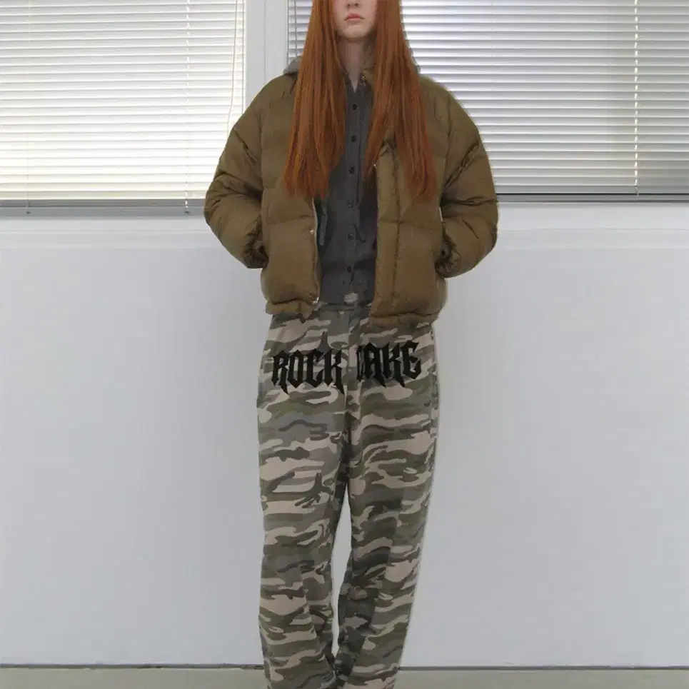 락케이크 Camo Metal Graphics Pants - Beige m