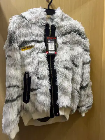 한정 상품 #9978(P) 윈드 블록 롱 보아 후디 카모플라주 화이트