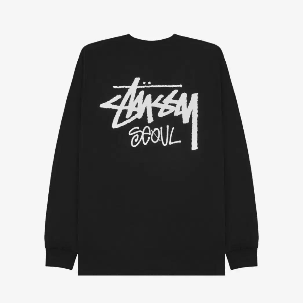 L 스투시 stussy 서울 롱슬리브 블랙 2025 미개봉 새제품 판매