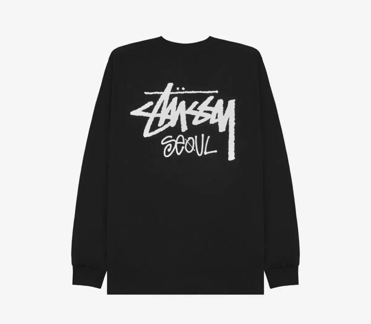 L 스투시 stussy 서울 롱슬리브 블랙 2025 미개봉 새제품 판매