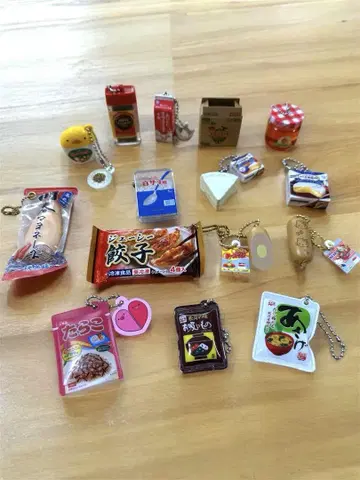 미니어처 식품 세트 15점 캡슐 토이 세트