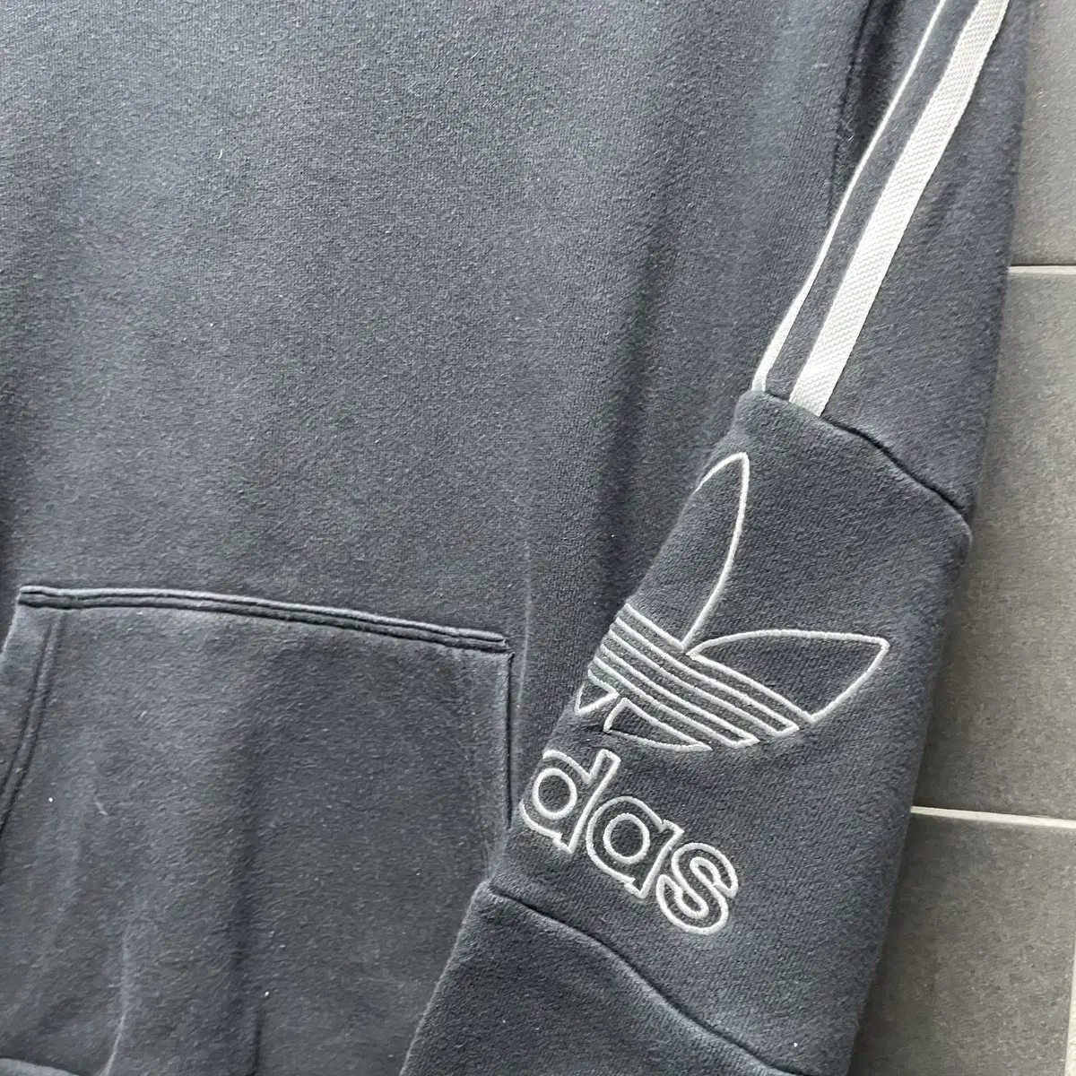 ADIDAS 아다디스 코튼 후드 티셔츠