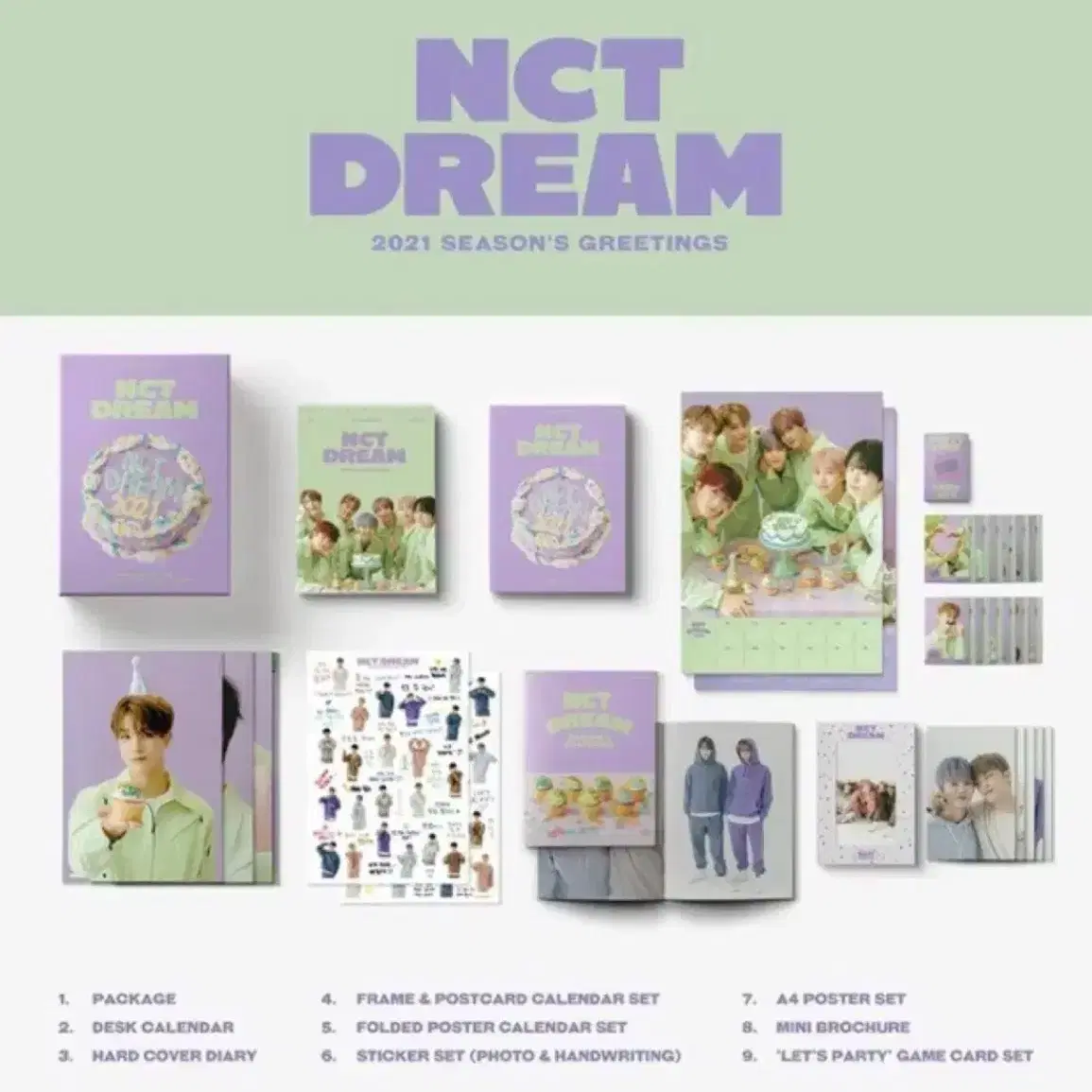 Nct dream 엔시티드림 2021 시그 풀박 포카포함