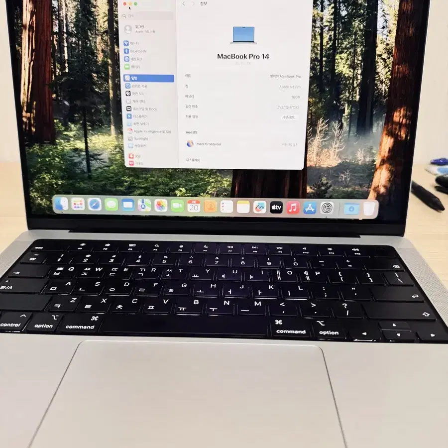 맥북프로 m1pro 14인치 16/512 기본형 모델