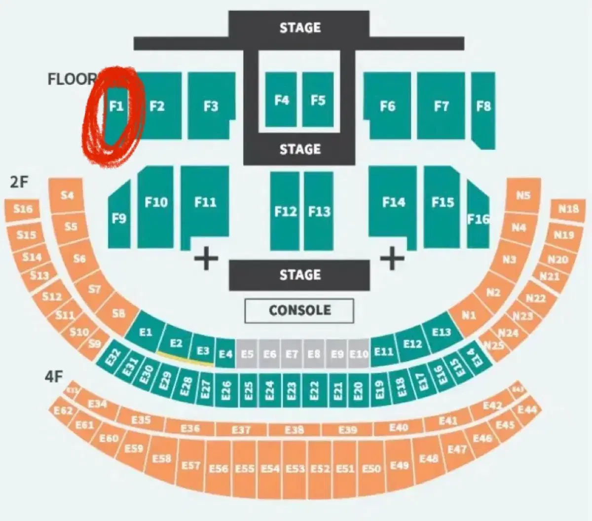 SEVENTEEN SVT Caren 2025 Caratland Floor F1 Zone Sell