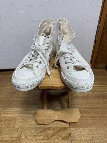 한정판 컨버스 메이드 인 재팬 올 화이트 올스타 HI