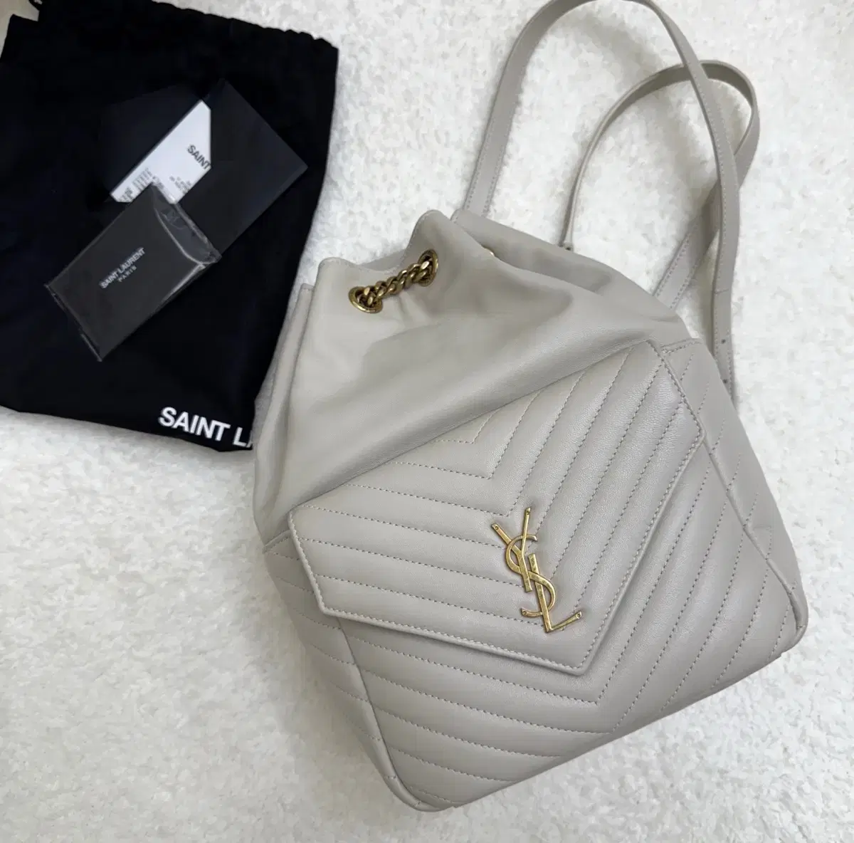 Saint Laurent Monogram Backpack